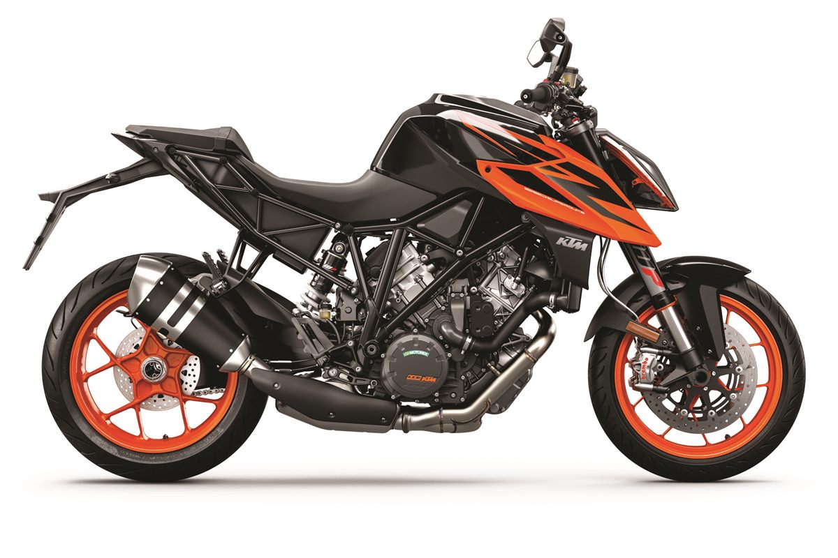 KTM 1290 SUPER DUKE R MY19 Black-Orange 90-Right