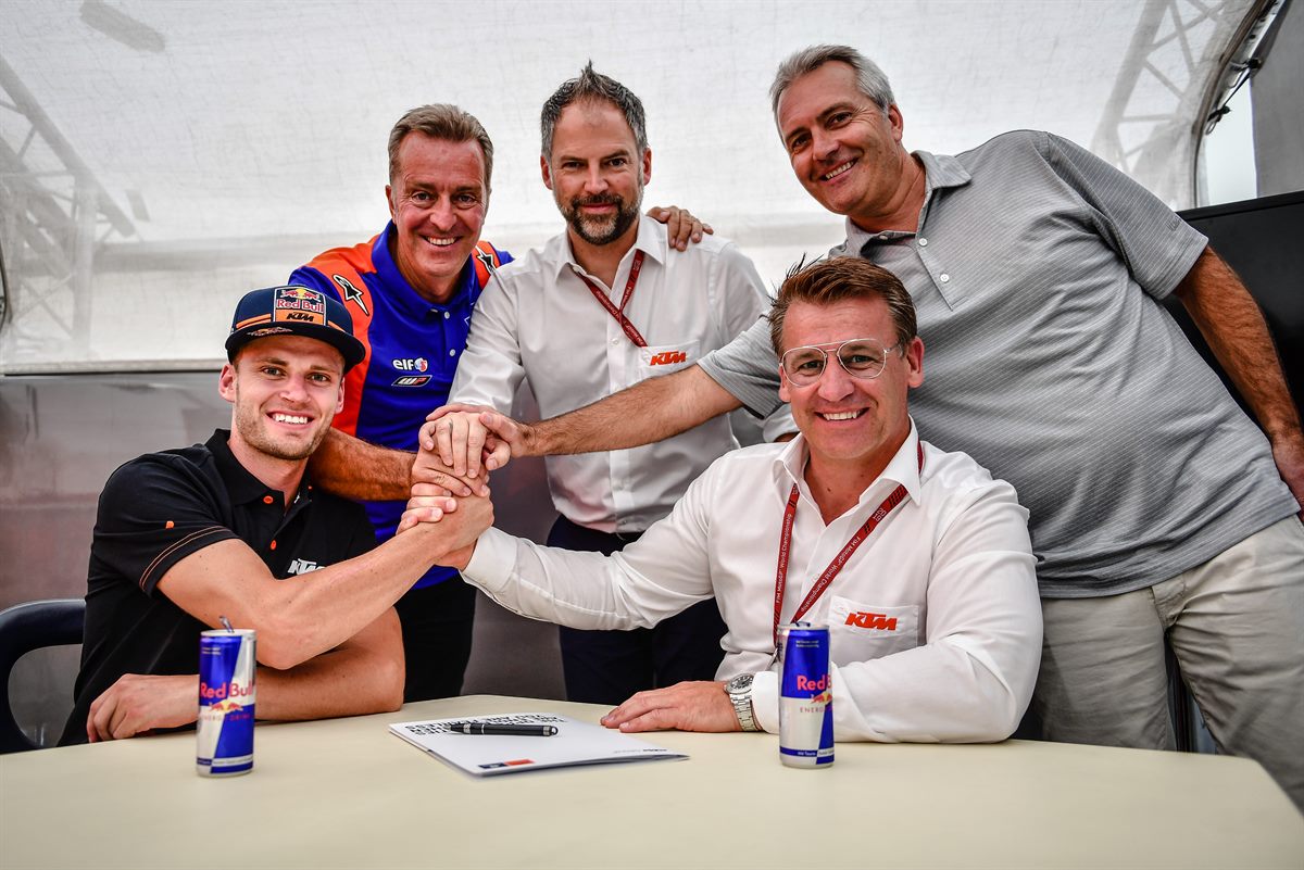 Brad Binder, Herve Poncharal, Jens Hainbach, Pit Beirer, Bob Moore