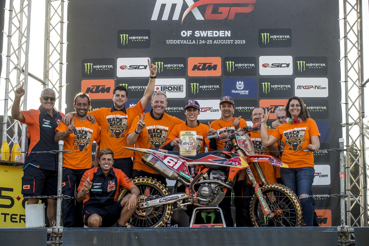 JORGE PRADO MX2 WORLD CHAMPION - KTM 250 SX-F - UDDEVALLA (SWE) 2019