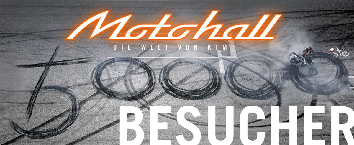 KTM Motohall feiert den 50.000 Besucher