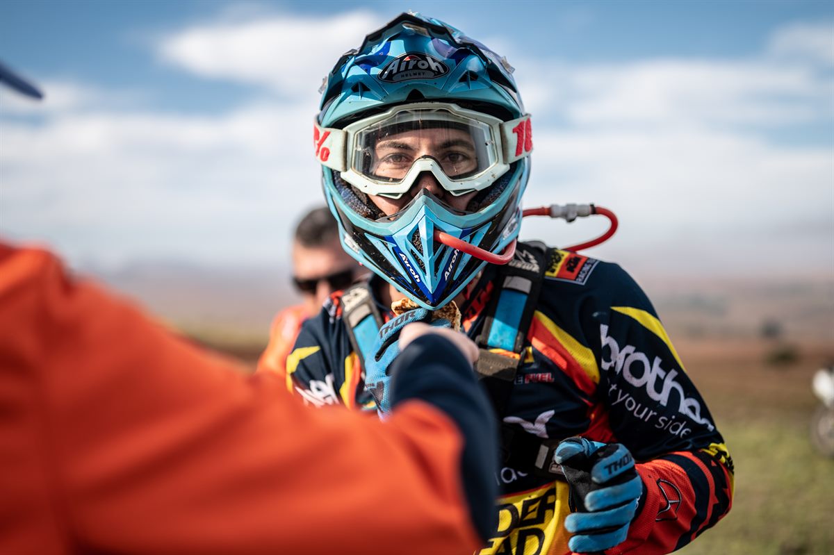 Brother Leader Tread KTMs star rider Scott Bouverie. 