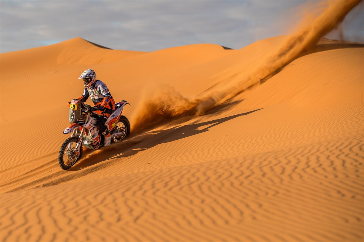 Ross Branch at the 2020 Dakar Rally. Photo credit: FotoP