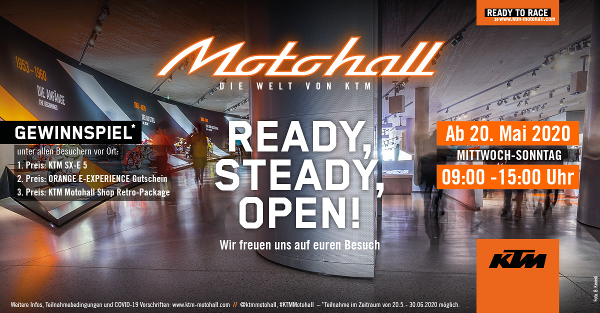 KTM Motohall Wiedereröffnung