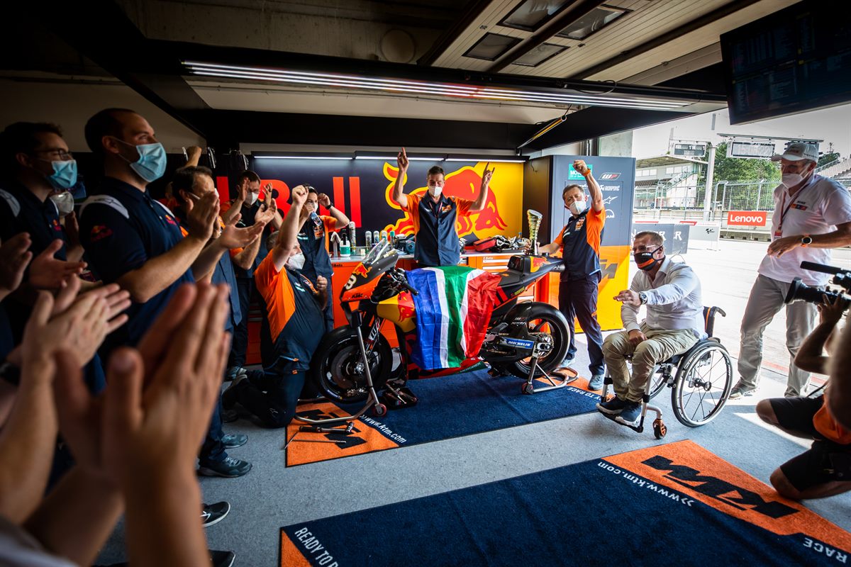 Brad Binder MotoGP 2020 Brno Celebration