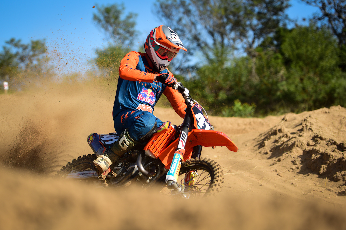 Red Bull KTMs leading MX1 rider Tristan Purdon.