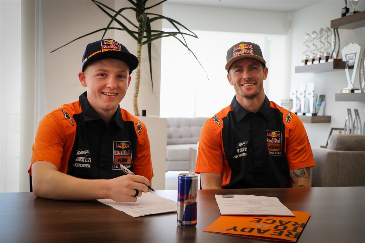 Red Bull KTM signs Cameron Durow. 