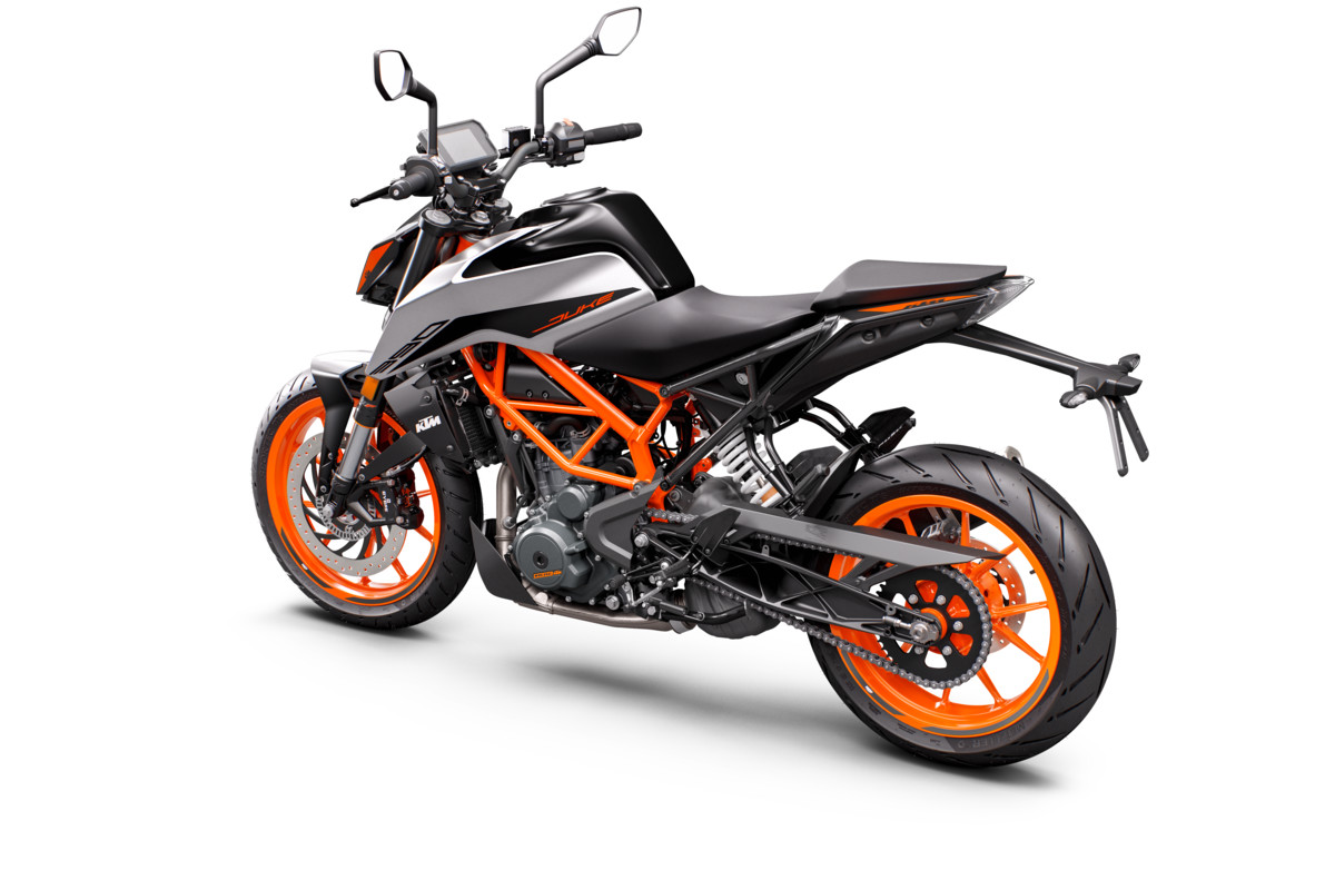 KTM 390 DUKE - rear left gray