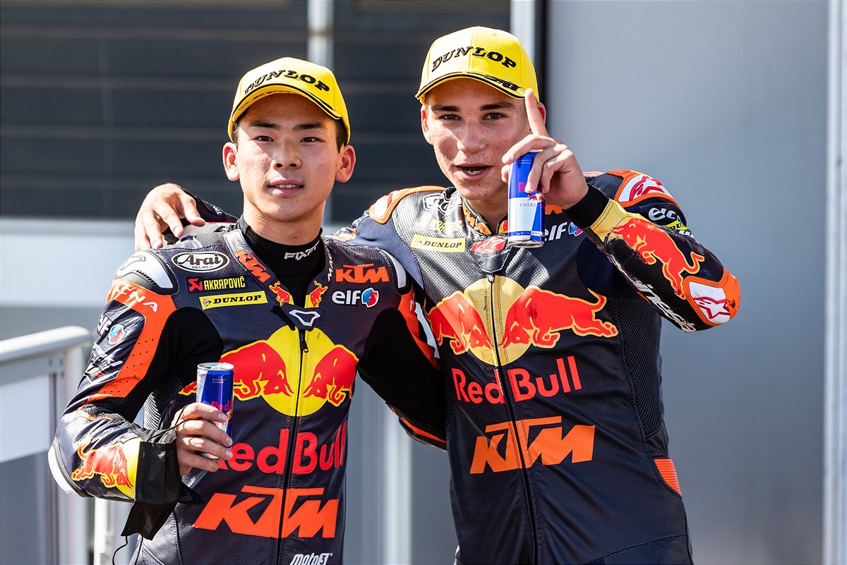 Red Bull KTM Tech3 Aragon podium