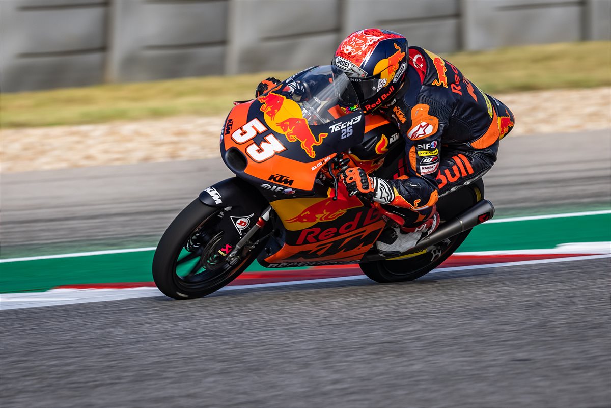 Deniz Oncu 2021 Moto3 COTA race