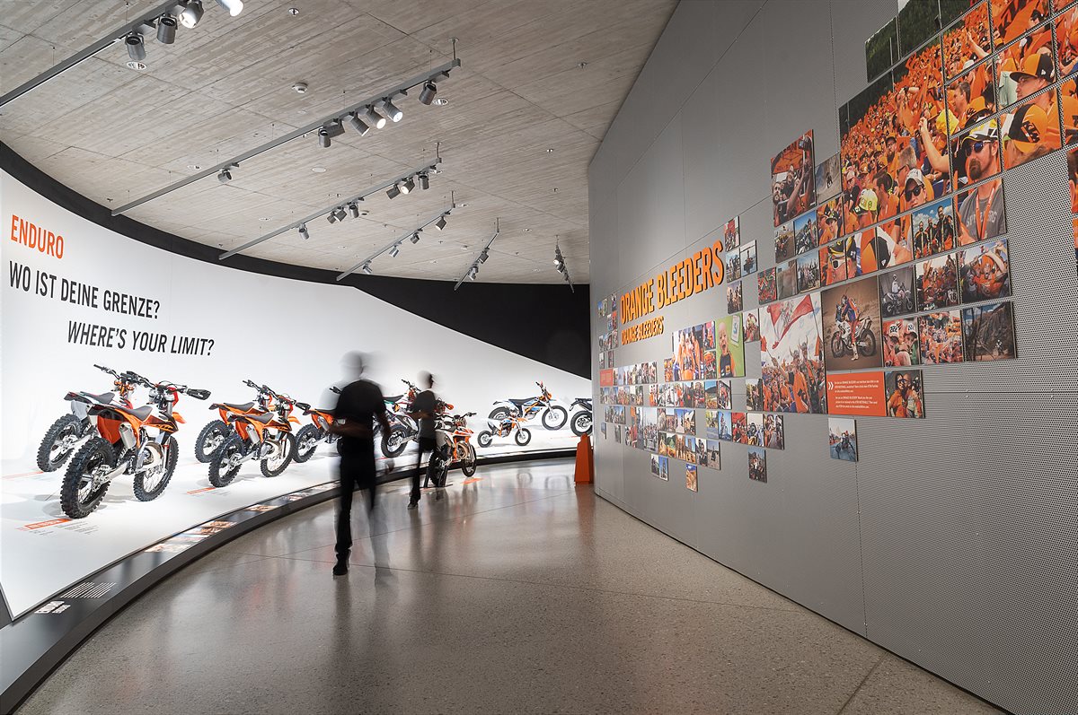 KTM Motohall Ausstellung