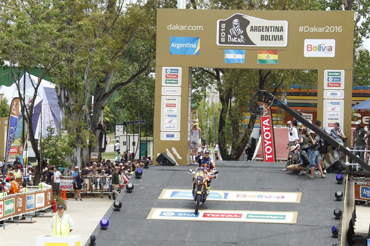 Toby Price KTM 450 RALLY Podium Dakar 2016