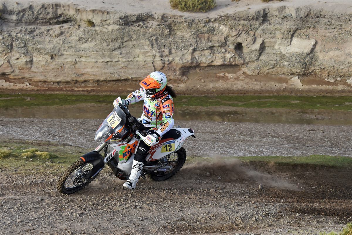 Laia Sanz KTM 450 RALLY Dakar 2016