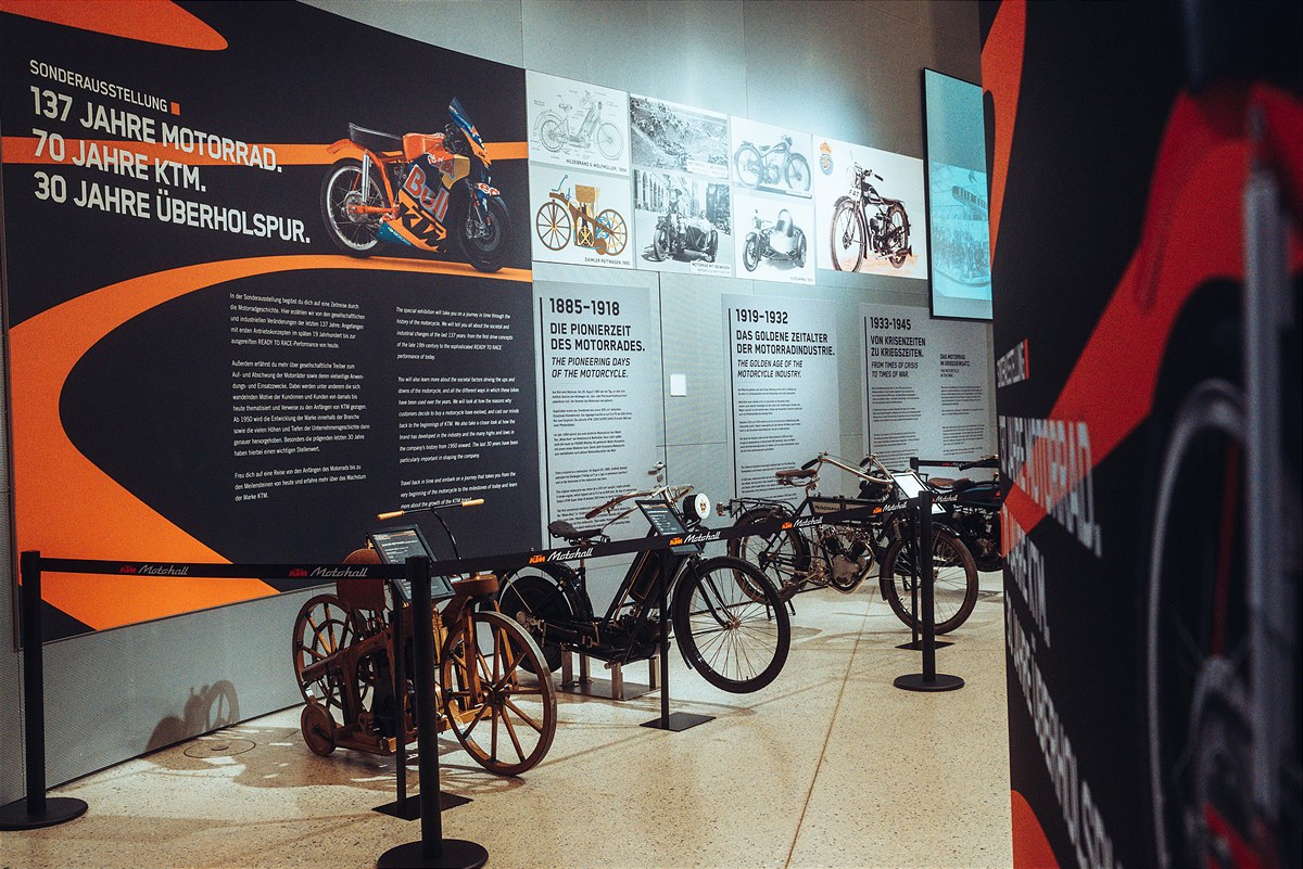 Neue Sonderausstellung in der KTM Motohall 