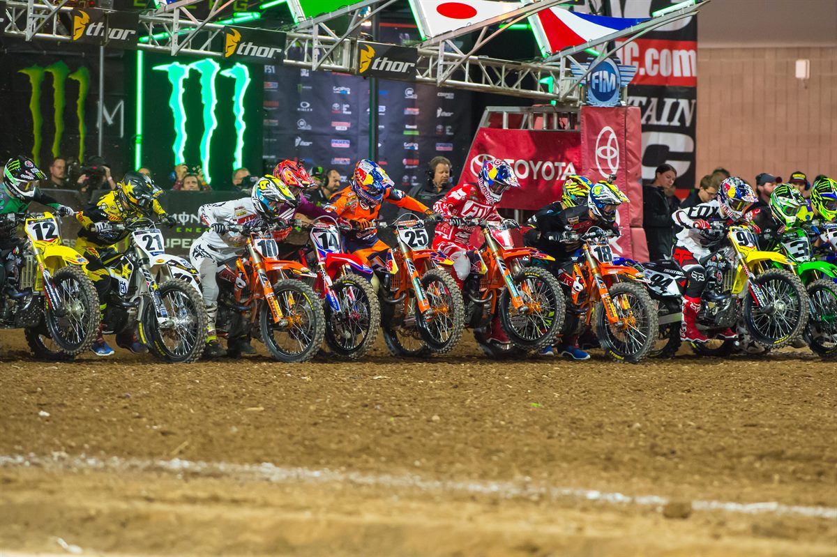 Ryan Dungey & Marvin Musquin KTM 450 SX-F Start Phoenix 2016