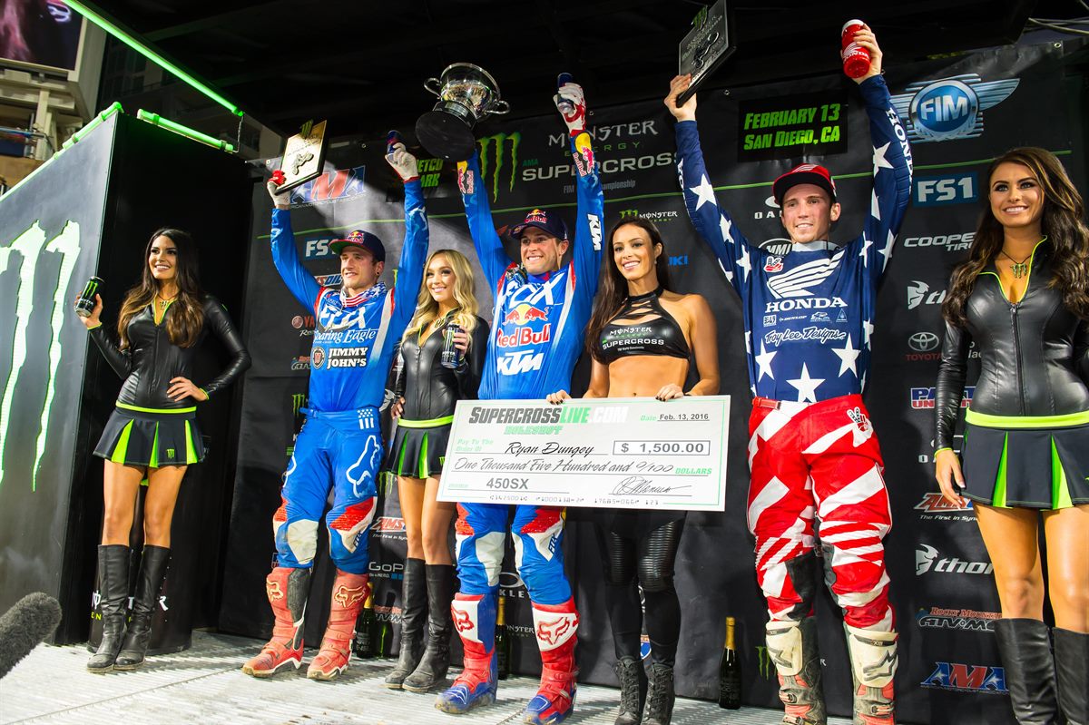 Ryan Dungey Podium San Diego 2 2016