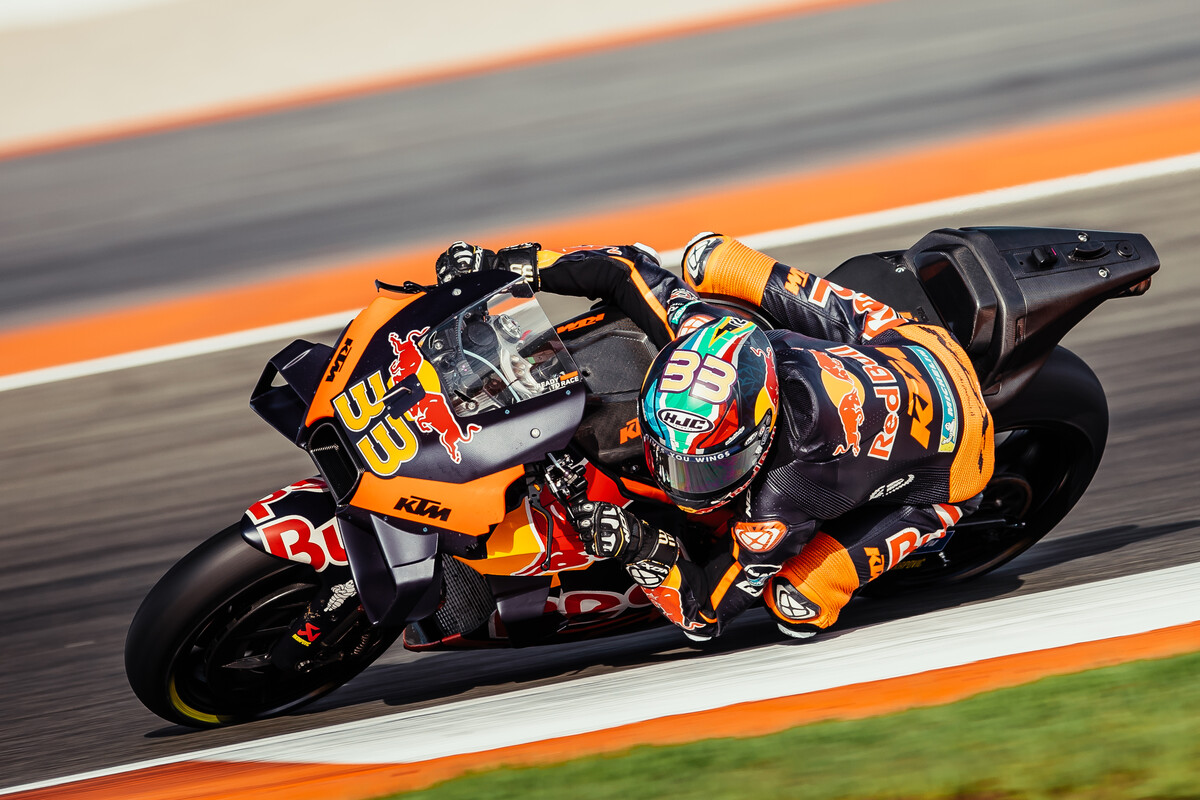 Brad Binder KTM MotoGP 2022 Valencia test