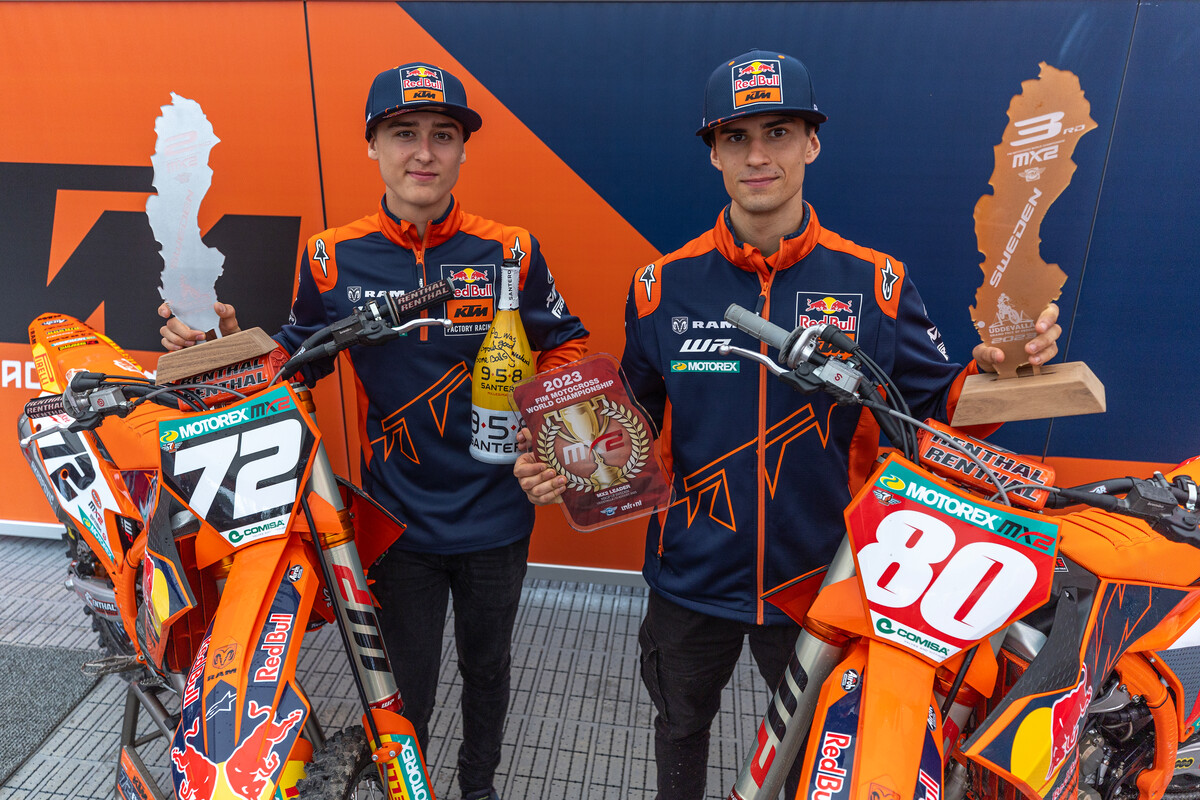 Andrea Adamo & Liam Everts 2023 MXGP Uddevalla KTM 250 SX-F