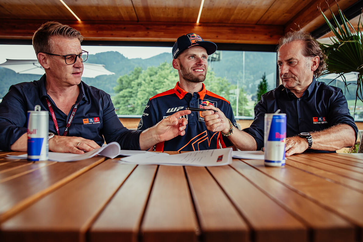 Brad Binder MotoGP contract signing