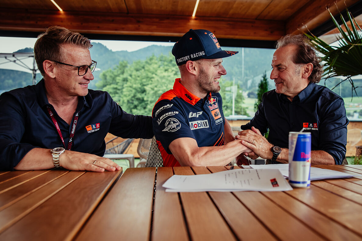 Brad Binder MotoGP contract signing