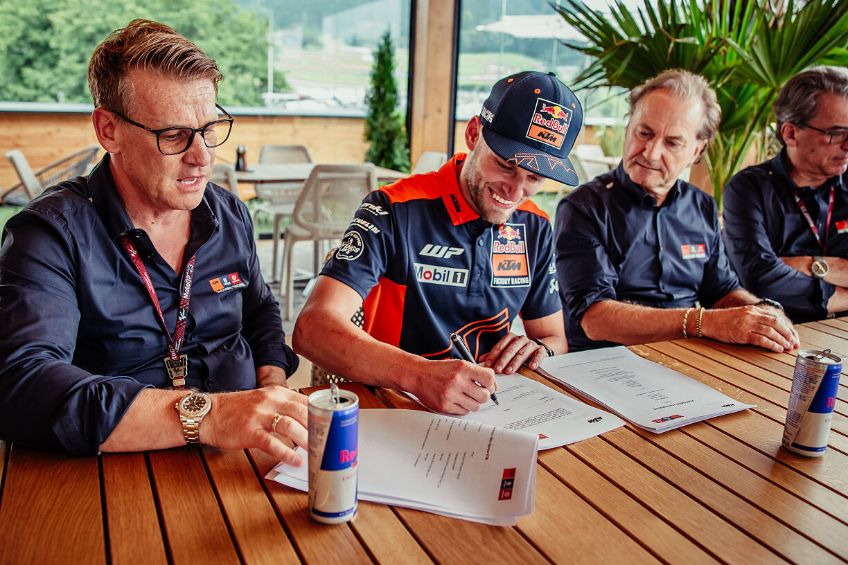 Brad Binder MotoGP contract signing