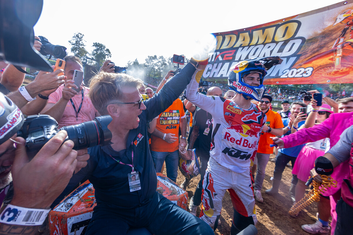 Andrea Adamo 2023 MXGP Maggiora KTM 250 SX-F title win
