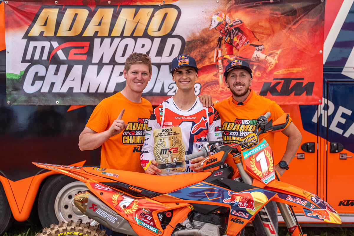Andrea Adamo 2023 MXGP Maggiora KTM 250 SX-F title win