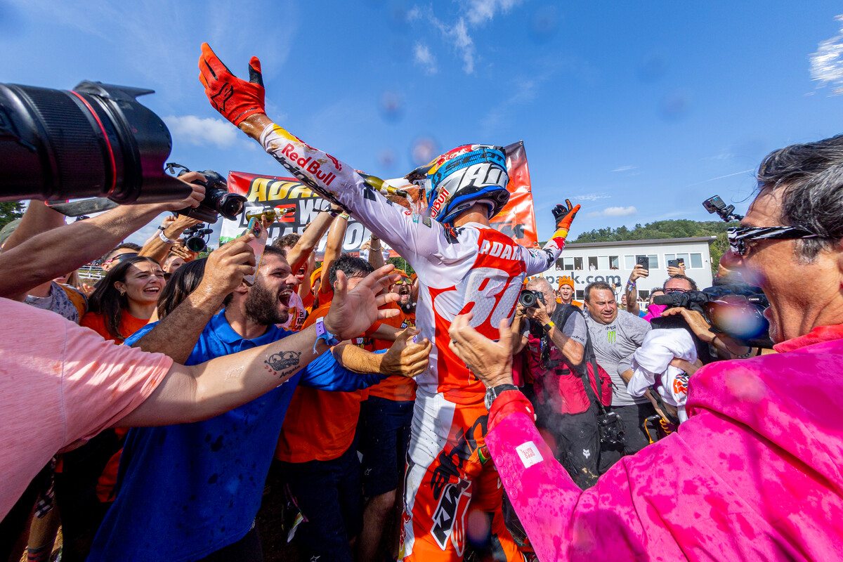 Andrea Adamo 2023 MXGP Maggiora KTM 250 SX-F title win