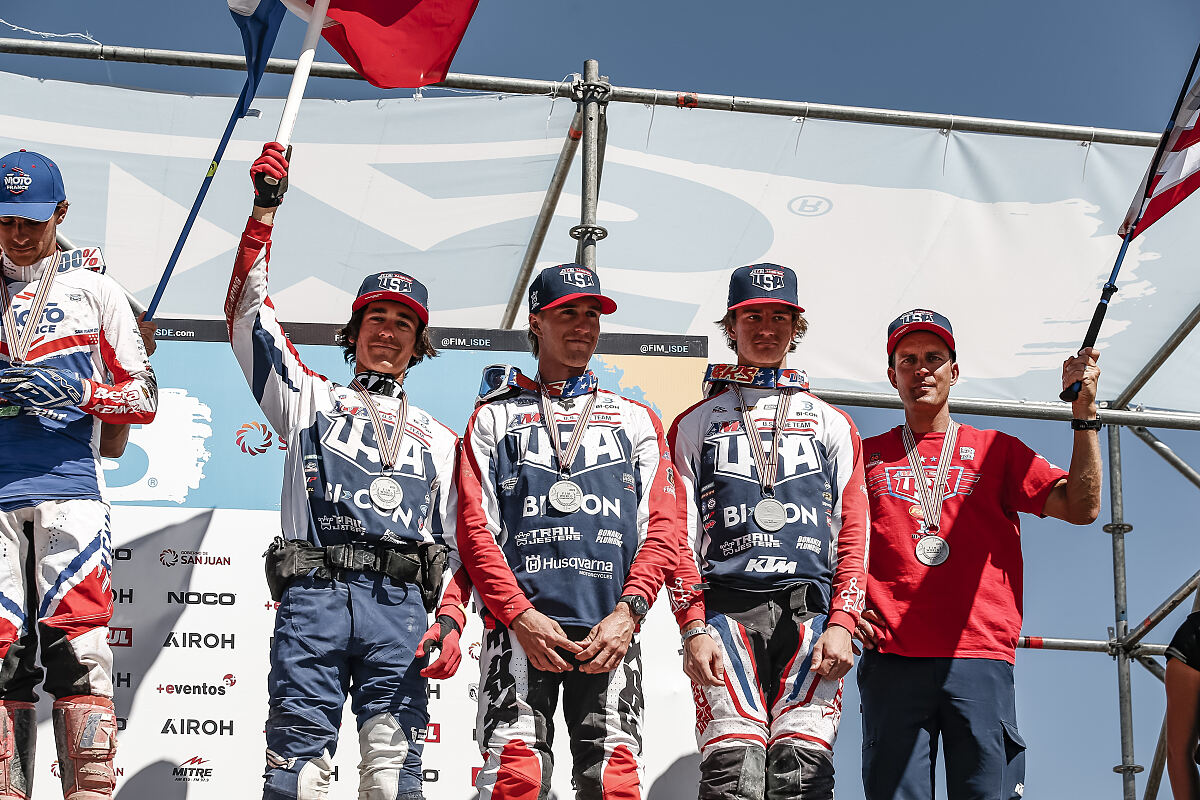 JUNIOR WORLD TROPHY TEAM PODIUM - 2023 ISDE