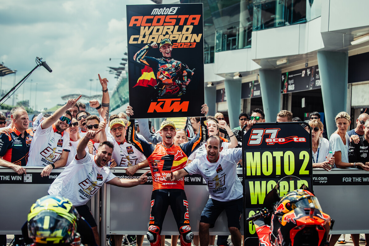 Pedro Acosta Moto2 2023 Malaysia World Champion