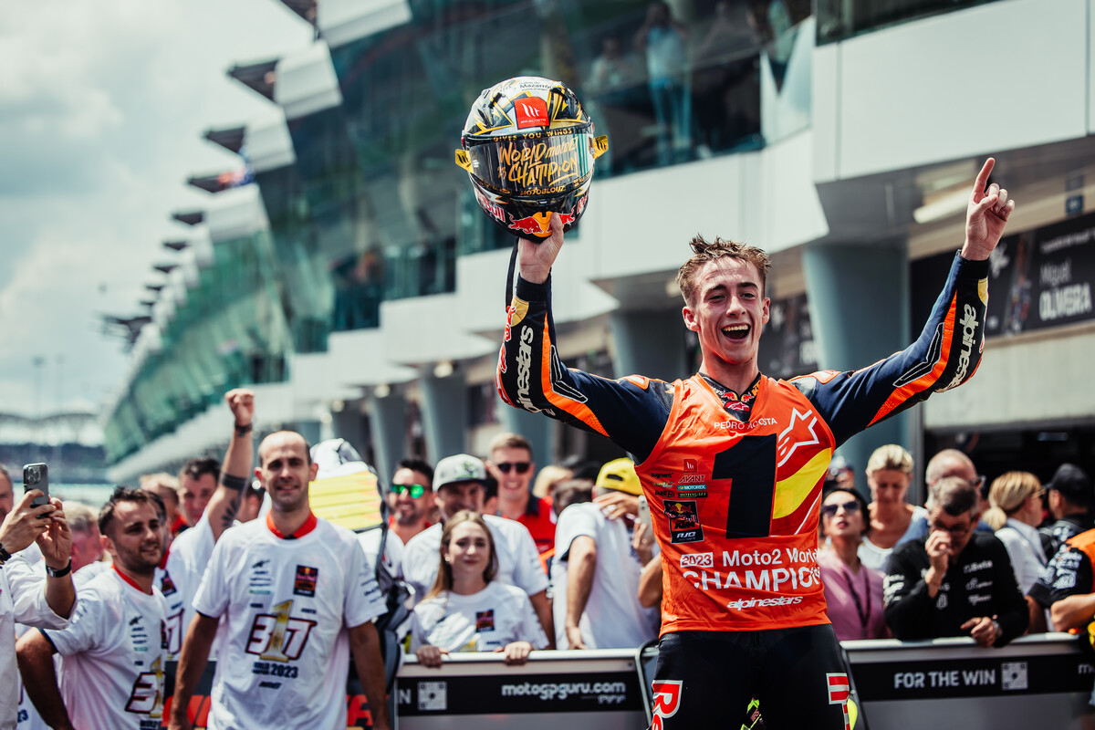 Pedro Acosta Moto2 2023 Malaysia World Champion