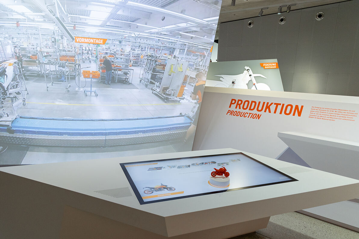 Produktionstisch KTM Motohall