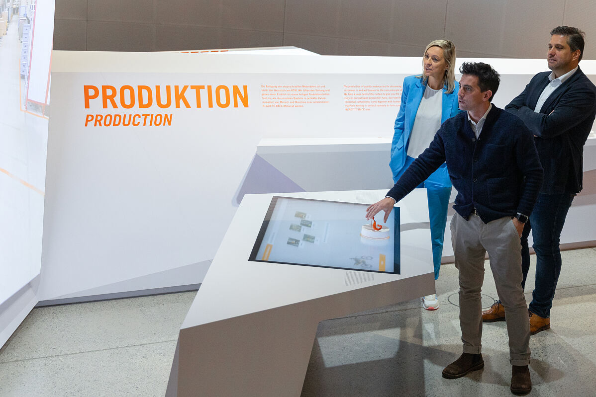 Produktionstisch KTM Motohall