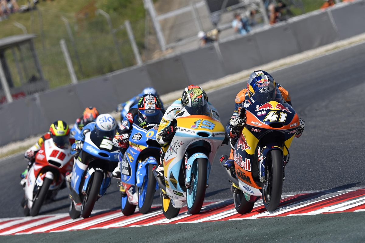 Brad Binder & Gabriel Rodrigo KTM RC250 GP Barcelona 2016
