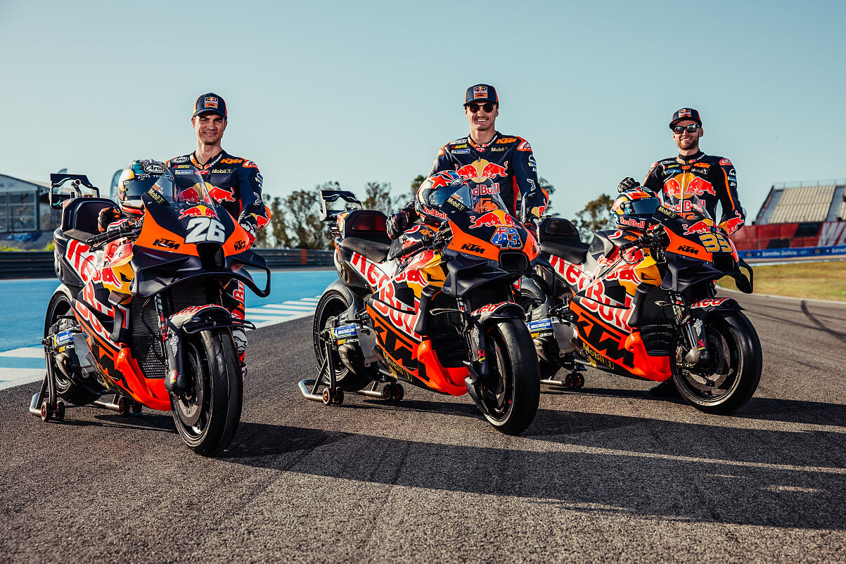 Red Bull KTM and Mobil 1 gold anniversary livery