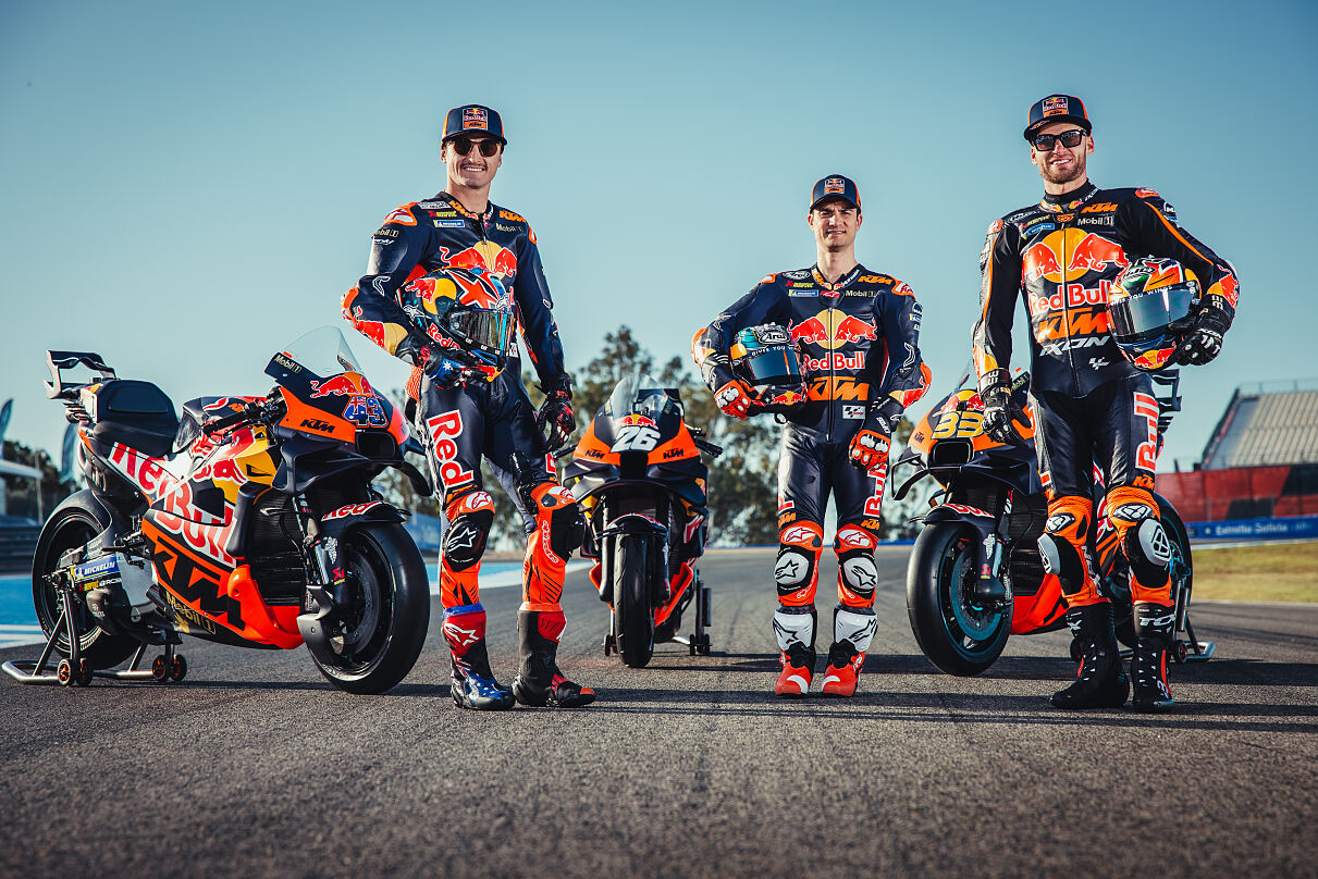 Red Bull KTM and Mobil 1 gold anniversary livery