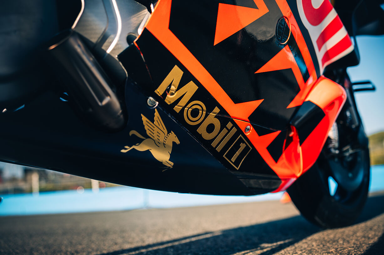 Red Bull KTM and Mobil 1 gold anniversary livery