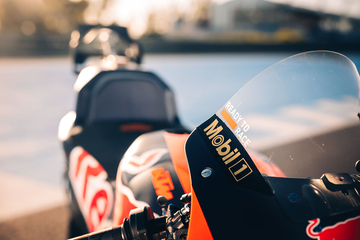 Red Bull KTM and Mobil 1 gold anniversary livery
