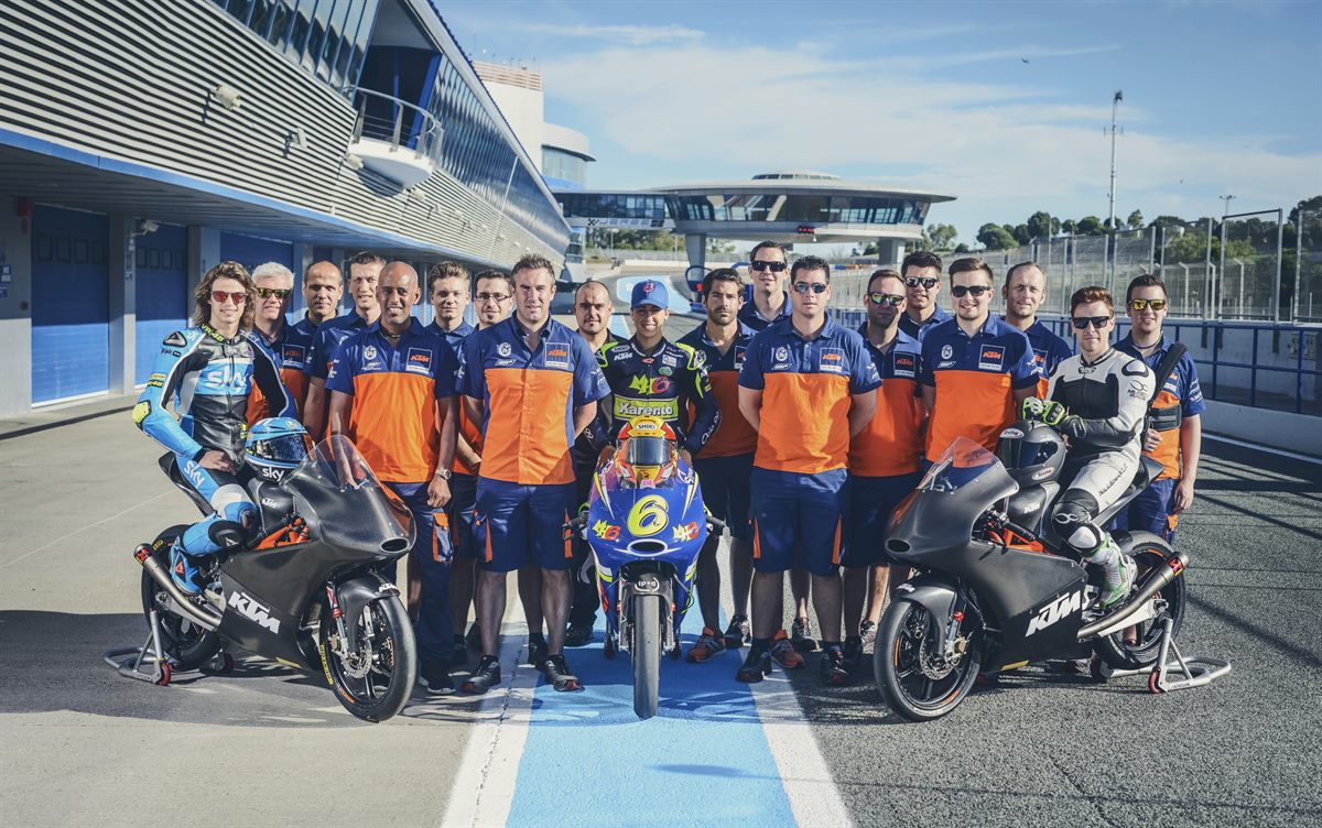 KTM Moto3 Test Team Jerez 2016