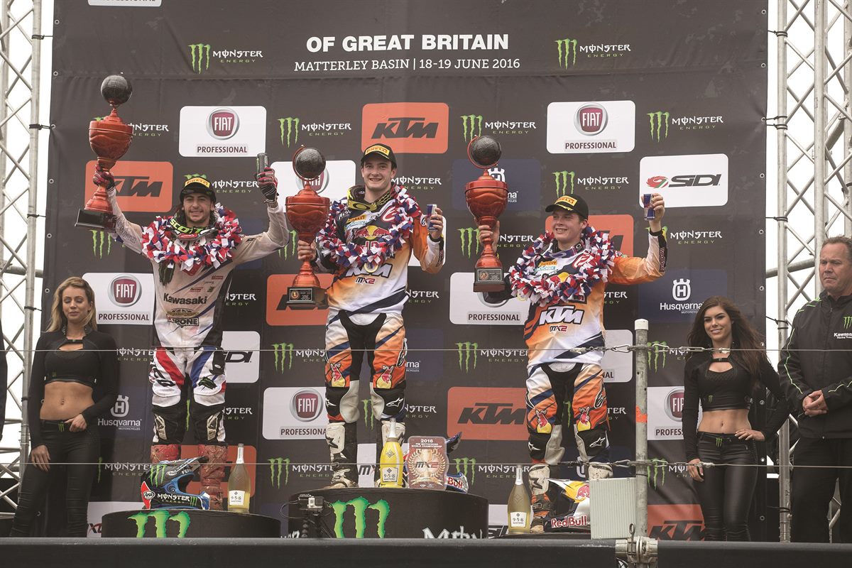 Jeffrey Herlings & Pauls Jonass Podium Matterley Basin 2016