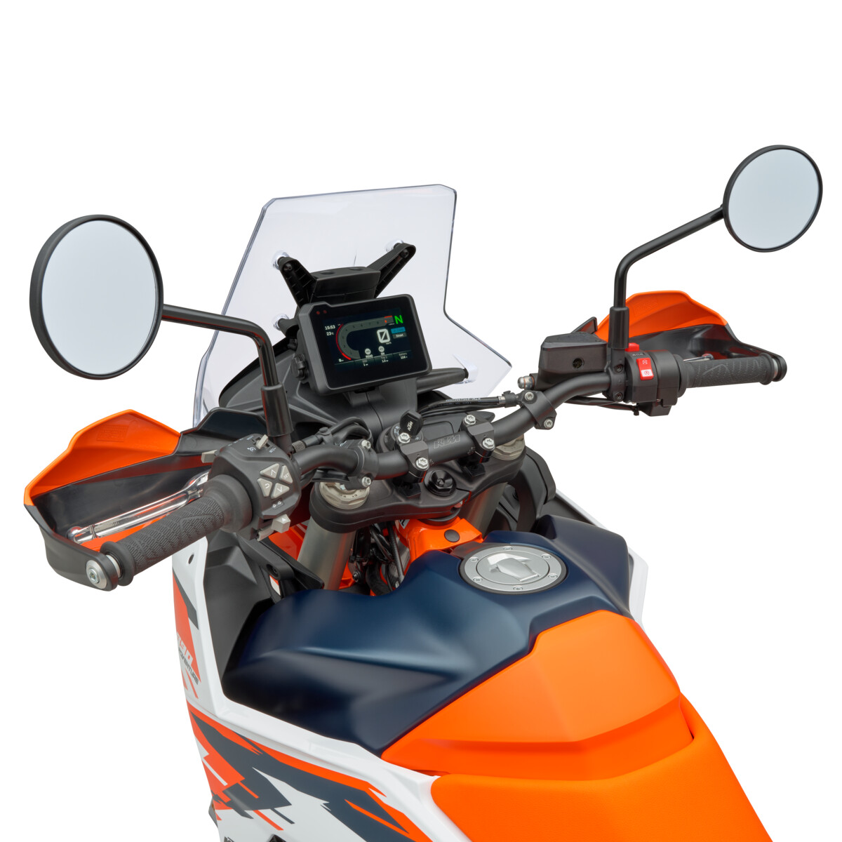 658517_MY25_KTM_890_Adventure_R_Detail-Cockpit-Handlebar_KTM 890 ADVENTURE R_STUDIO