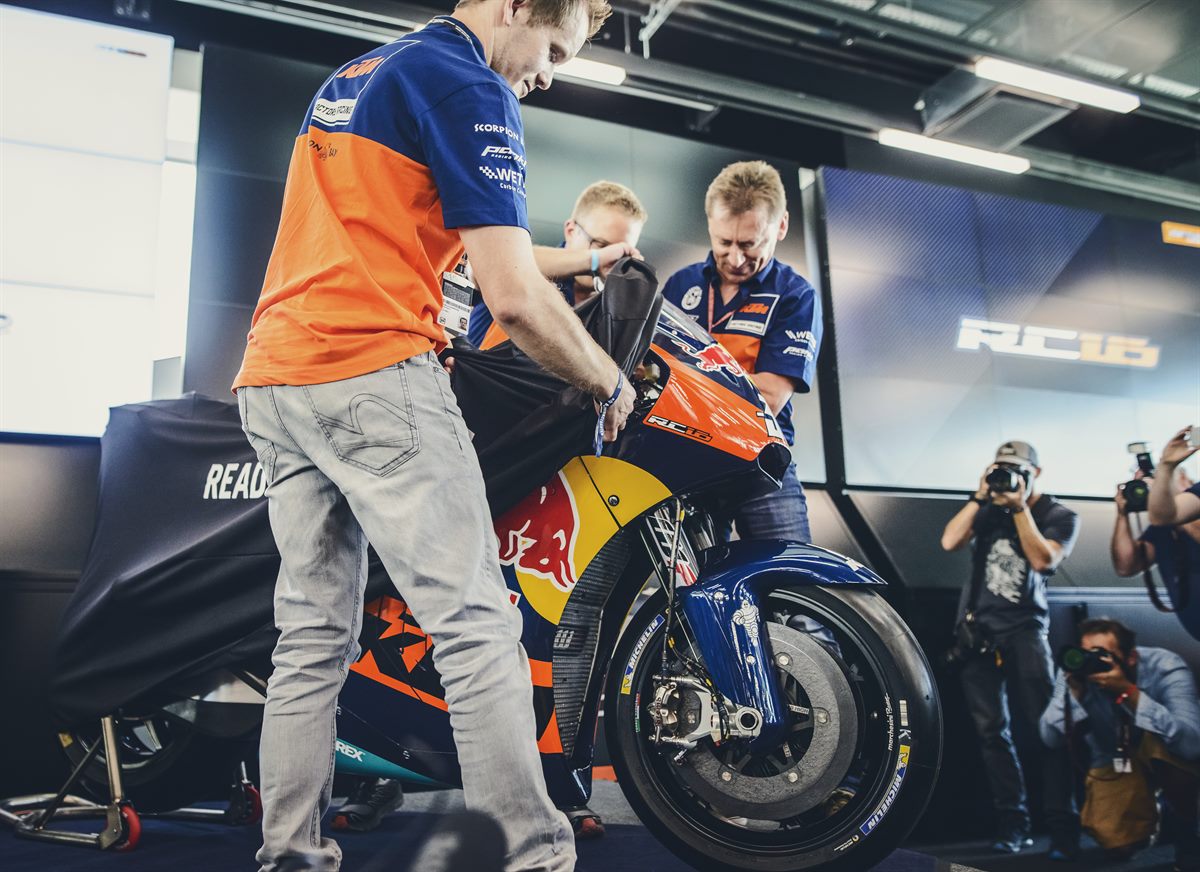 Mika Kallio, Mike Leitner & Sebastian Risse KTM RC16 Spielberg 2016