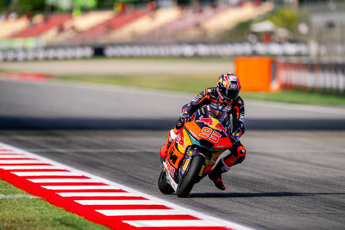 Collin Veijer Red Bull KTM Ajo Moto2 Catalunya