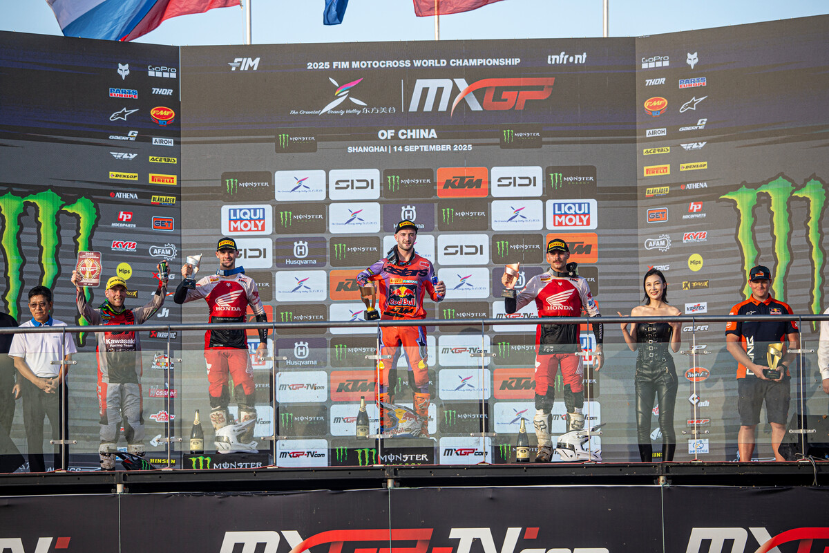 Grand Prix podiums at MXGP China
