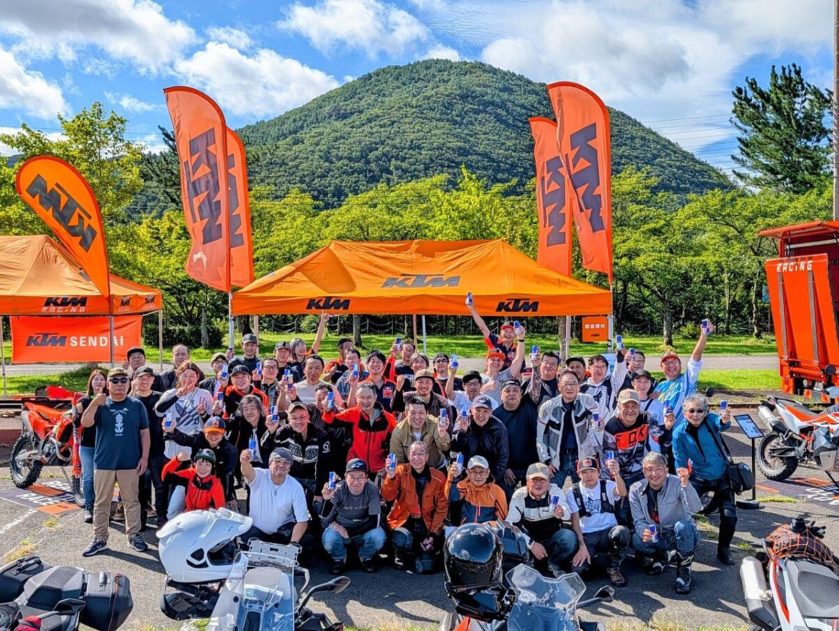 ORANGE BLOODミーティングin七ヶ宿（集合写真）