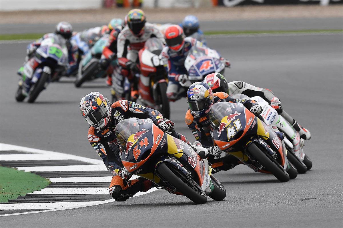 Bo Bendsneyder & Brad Binder KTM RC250 GP Silverstone 2016